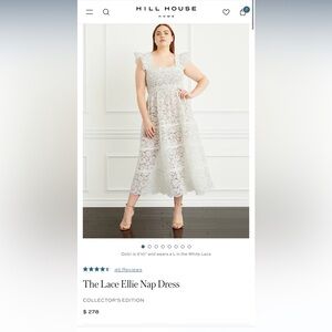 Hill House Ellie Lace Nap Dress White